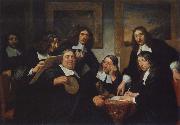 REMBRANDT Harmenszoon van Rijn The Governors of  the Guild of St Luke,Haarlem oil painting picture wholesale